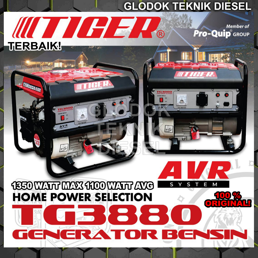 Jual Tiger Genset Generator Bensin Watt Avr System Tak Tg