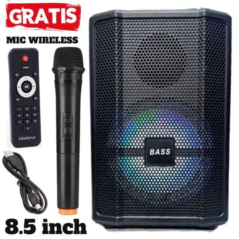 Jual Speaker Bluetooth Fleco X Bass F Led Inchi Free