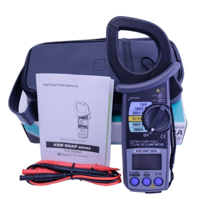 Jual Kyoritsu Digital Clamp Meters Tang Ampere AC DC 2003A Shopee