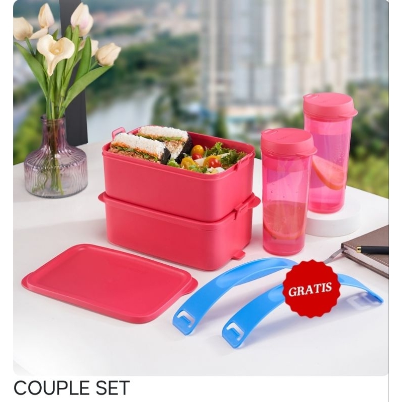 Jual Tupperware Couple Set Tempat Makan Rantang Makanan Shopee