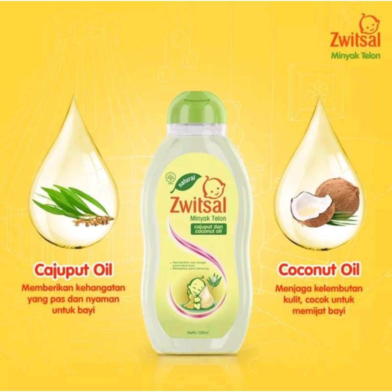 Jual Zwitsal Minyak Telon Natural Cajuput Dan Coconut Oil Ml