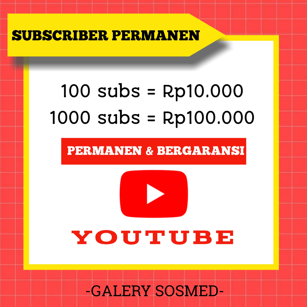 Jual Termurah Subscriber Youtube Lolos Monetisasi Permanen