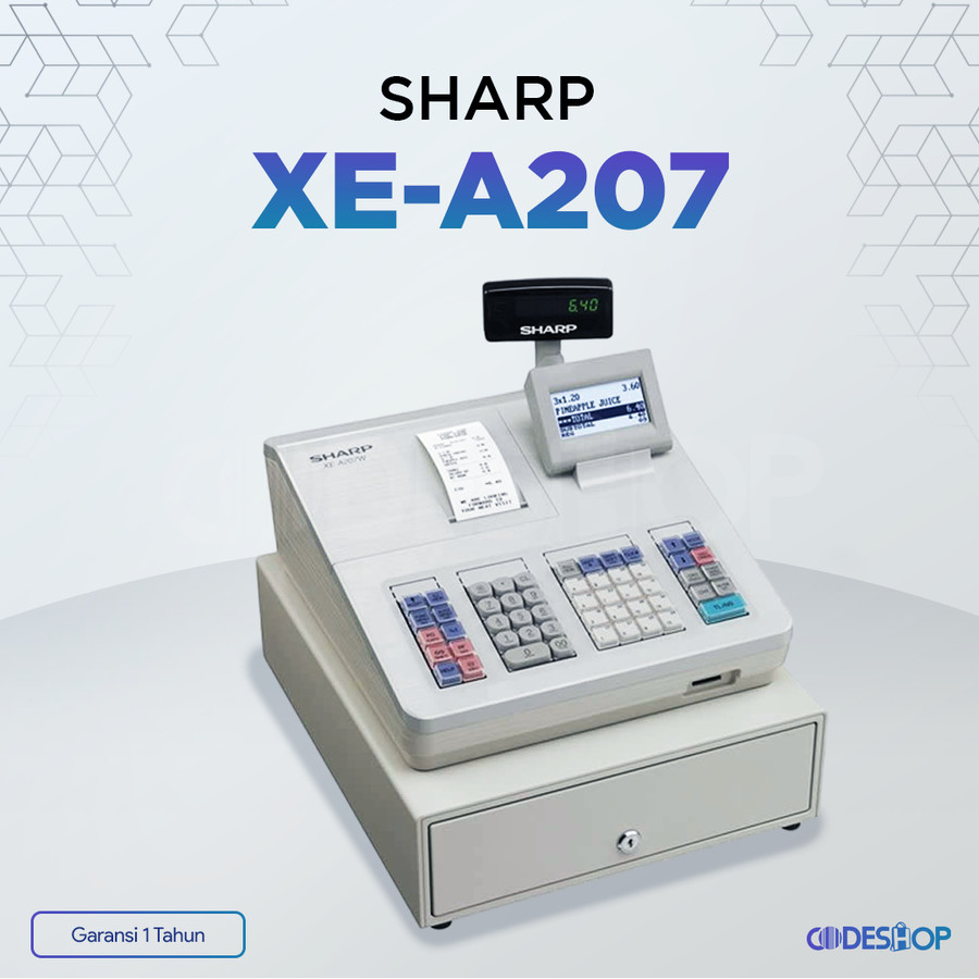 Jual Sharp Xe A B Cash Register Mesin Kasir Restoran Black Shopee