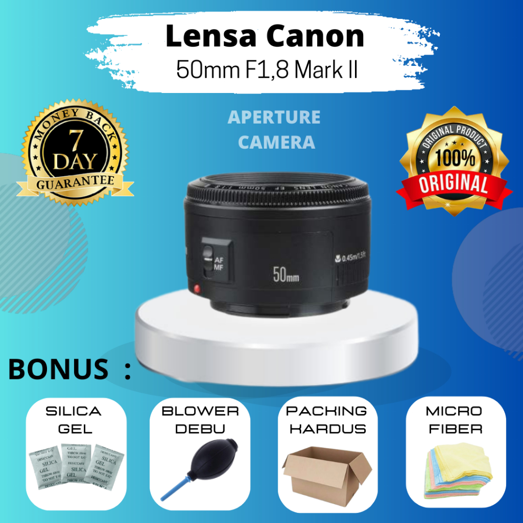 Jual LENSA CANON 50MM F1 8 MARK II MULUSSS LIKE NEW MURAHHHHH Shopee