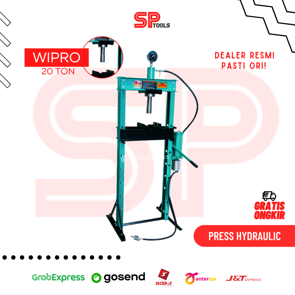 Jual PRESS HYDRAULIC HIDROLIK ALAT PRES 20T 20 TON WIPRO Shopee