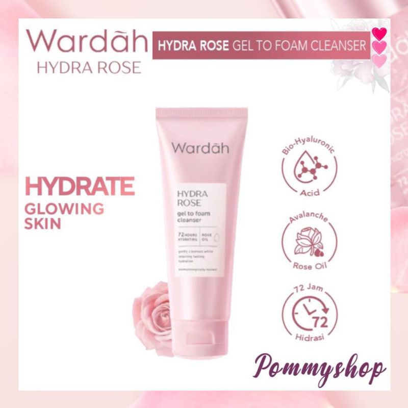 Jual Wardah Hydra Rose Gel To Foam Cleanser Ml Pembersih Wajah