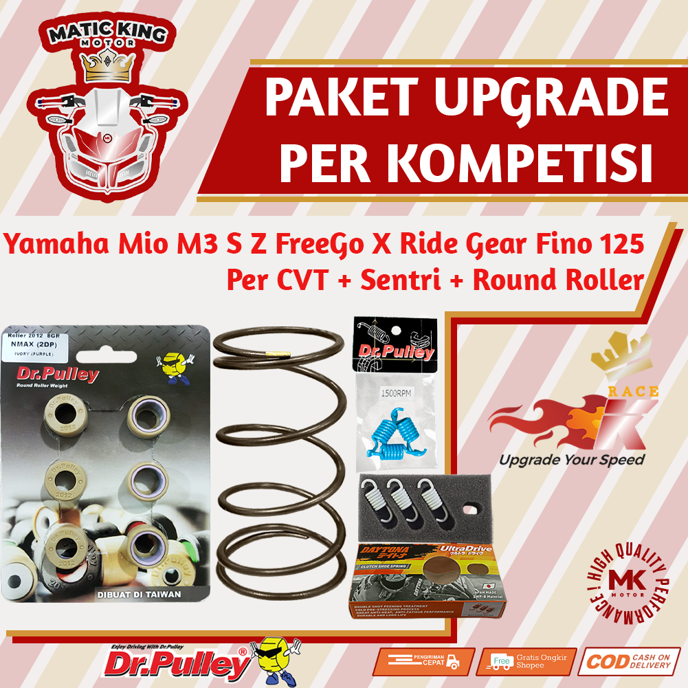 Jual Paket Kompetisi Per CVT Sentrik Round Roller Yamaha Mio M3 S Z