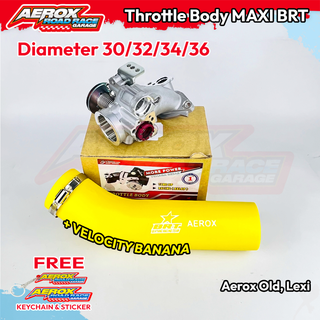 Jual TB THROTTLE BODY BRT BANANA VELOCITY AEROX 155 LEXI 125