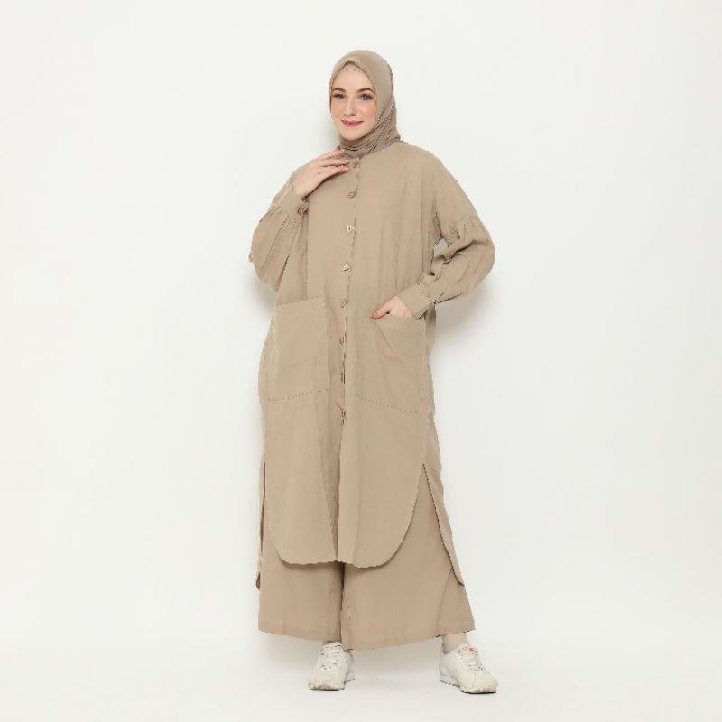 Jual Shifa Tunic Plain Long Tunik Wanita Shopee Indonesia