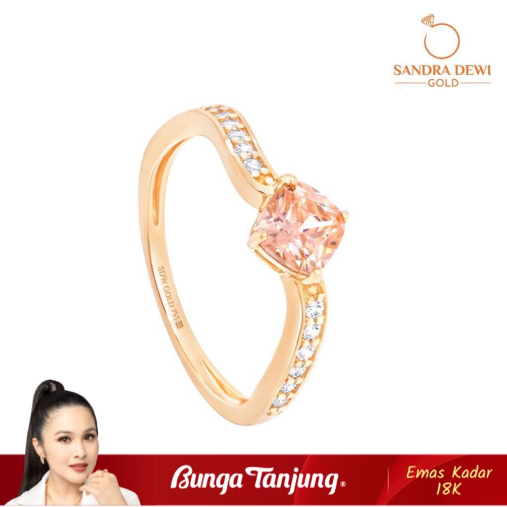 Jual Morganite Series Cincin Sandra Dewi Emas K Bunga Tanjung