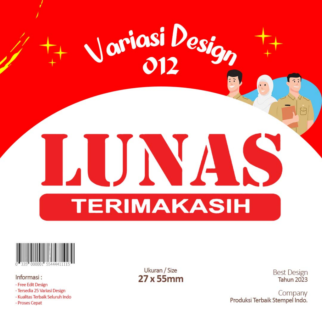 Jual Cetak Stempel Lunas Stempel Flash Custom Stempel