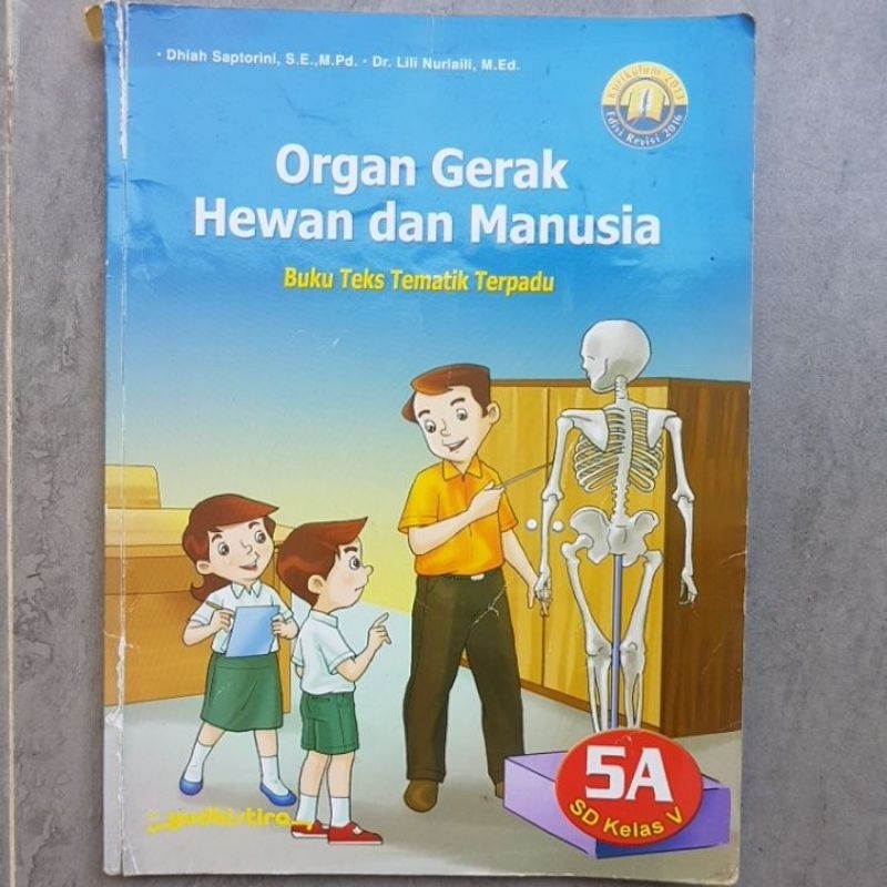 Jual Buku Teks Tematik Organ Gerak Hewan Dan Manusia Kelas 5 Penerbit