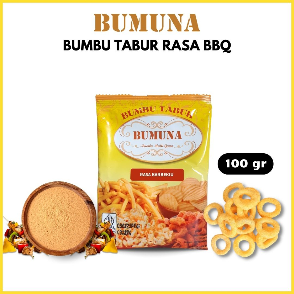 Jual Bumbu Tabur Rasa Bbq Gram Bumuna Bumbu Cemilan Aneka Rasa