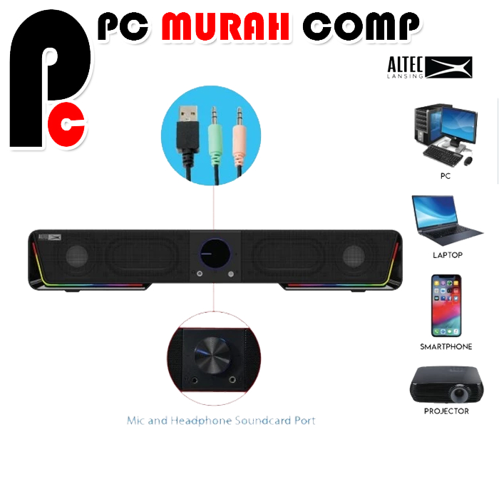 Jual Speaker Pc Altec Lansing Algs Gaming Soundbar Komputer Laptop