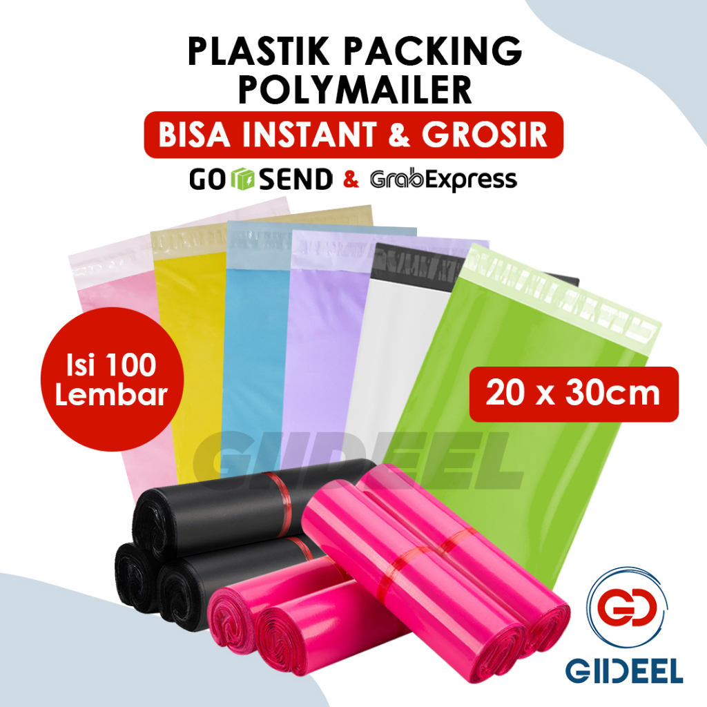 Jual Plastik Polymailer Packing Import X Cm Berwarna Isi Lembar