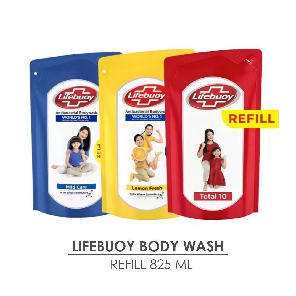 Jual Lifebuoy Body Wash Sabun Cair Refill Jumbo 825ml Shopee Indonesia