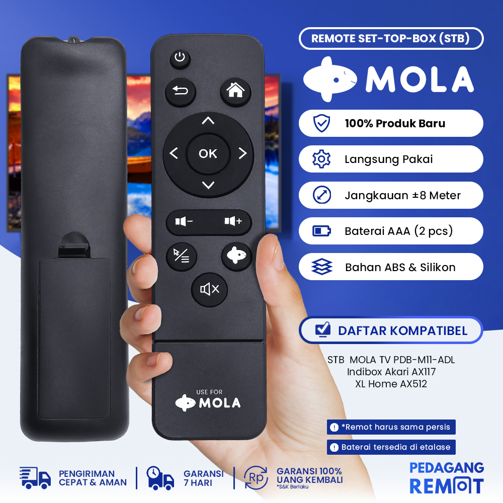 Jual Remot Remote Stb Polytron Mola Tv Pdb M Remote Set Top Box