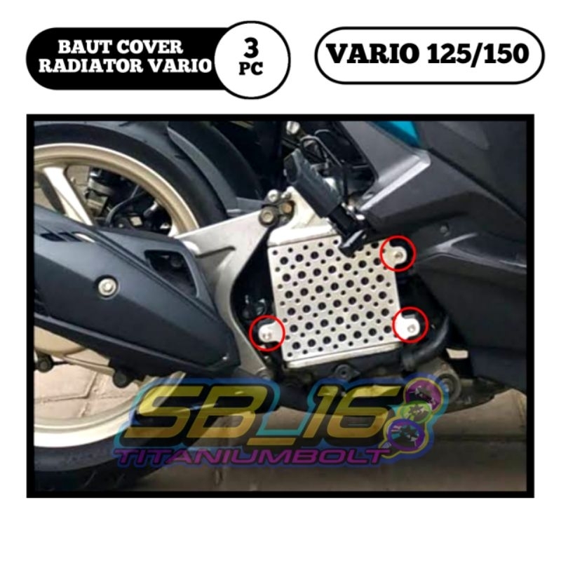 Jual BAUT COVER RADIATOR VARIO PCX TITANIUM Shopee Indonesia