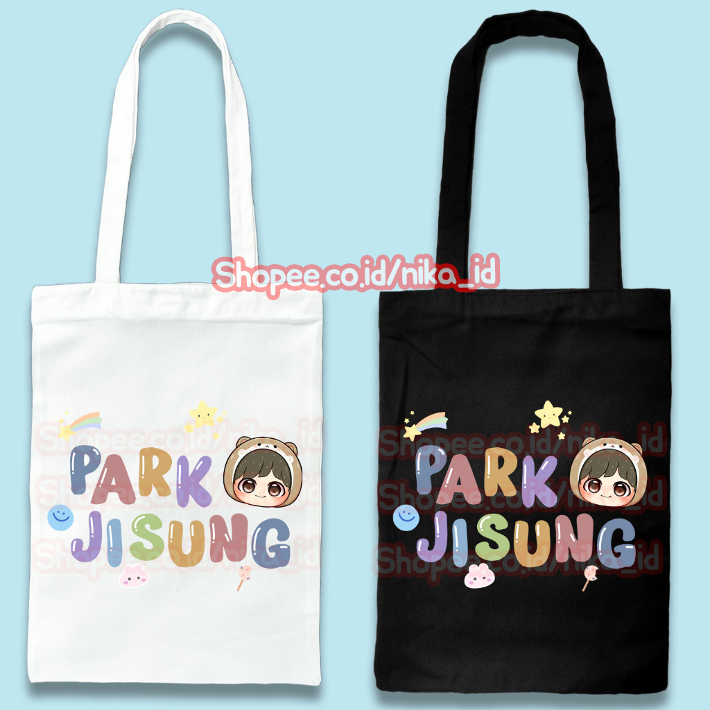 Jual Totebag Resleting Nct Dream Nct Hitam Putih Kpop Tote Bag