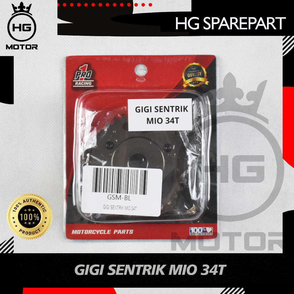 Jual GIR GEAR GIGI TIMING TEMING SENTRIK ADJUSTABLE MIO NOUVO 34T 34 T