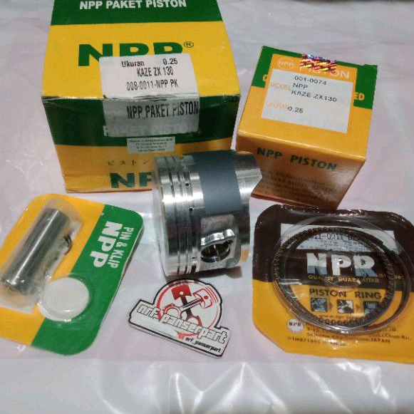 Jual PISTON KIT SEHER SET RING KAWASAKI KAZE ZX 130 OS OVER SIZE