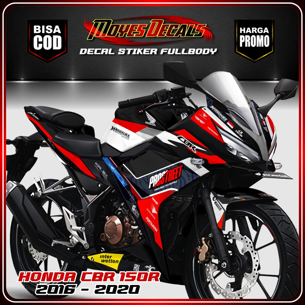 Jual Spartan Sticker Striping Decal Full Body Honda Cbr Motif