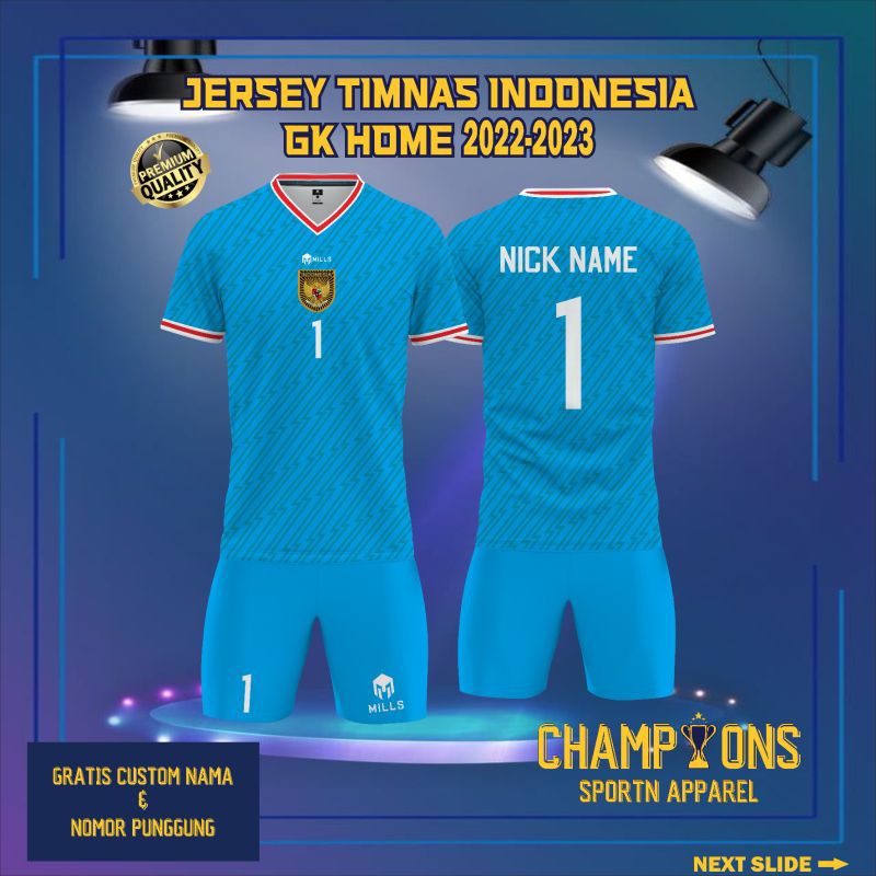 Jual Jersey Timnas Indonesia Kiper Home Terbaru Bisa Request