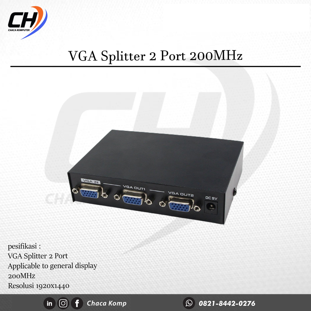 Jual Vga Splitter Port Mhz Shopee Indonesia