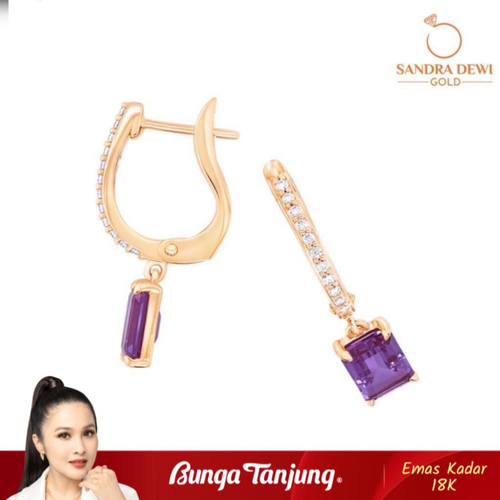 Jual Anting Magic Stone Series Sandra Dewi Emas K Bunga Tanjung