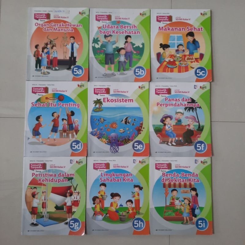 Jual Buku Tematik Terpadu Kelas 5 V SD Take All Shopee Indonesia