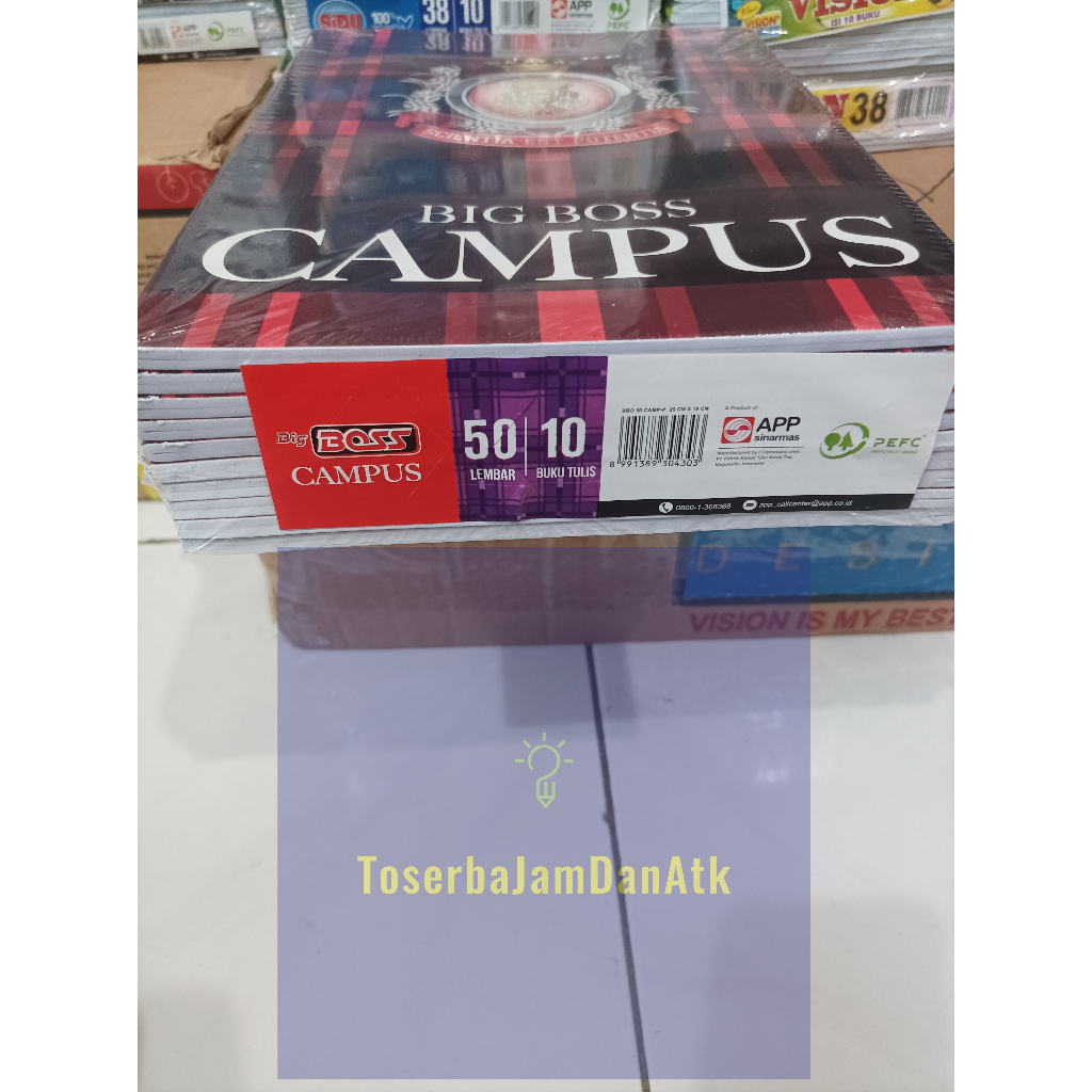 Jual Buku Tulis Campus Buku Tulis Sekolah 1 Pack Buku Tulis Big