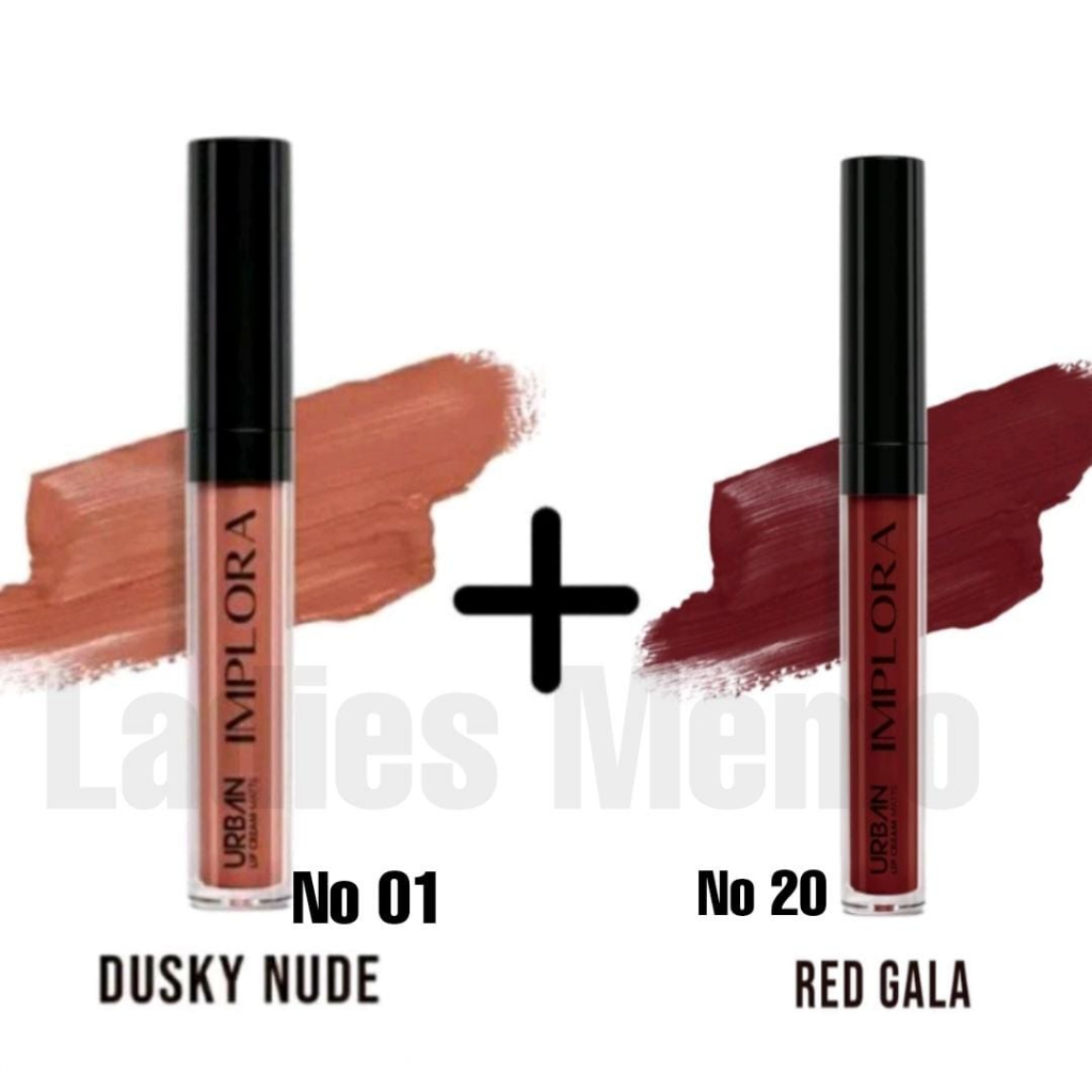 Jual Set Ombre Implora Urban Lip Cream Matte Dusky Nude Red