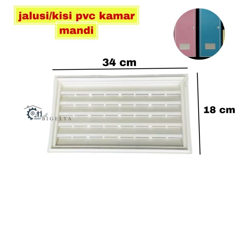 Jual Jalusi Pvc Ventilasi Kisi Kisi Pintu Kamar Mandi Toilet Wc