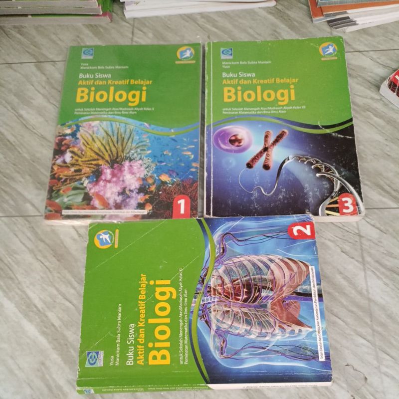 Jual Original Bekas Buku Siswa Biologi Kelas X Xi Xii Sma Kurikulum