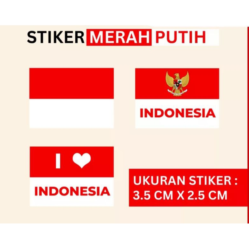 Jual Stiker Pipi Bendera Merah Putih Harga Pcs Shopee Indonesia