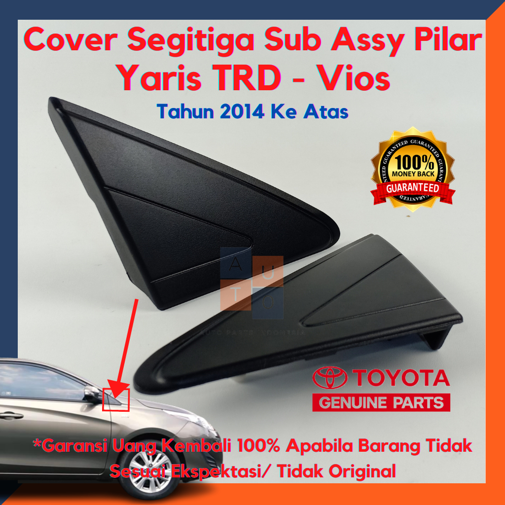 Jual Cover Segitiga Spion Sub Assy Pilar Upr Yaris Dan Vios Depan