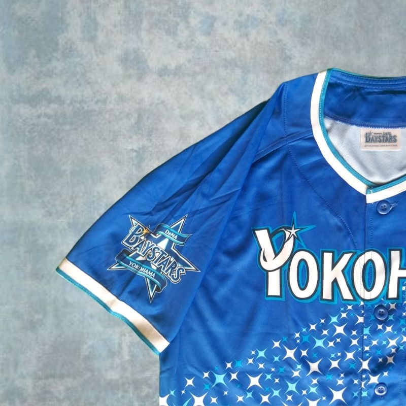 Jual Jersey Baseball Softball Retro Japan Npb Yokohama Dena Baystars