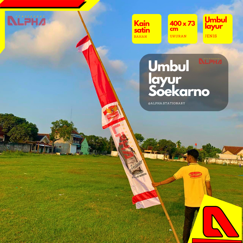 Jual Bendera Umbul Umbul Layur Bendera Soekarno Meter Shopee Indonesia