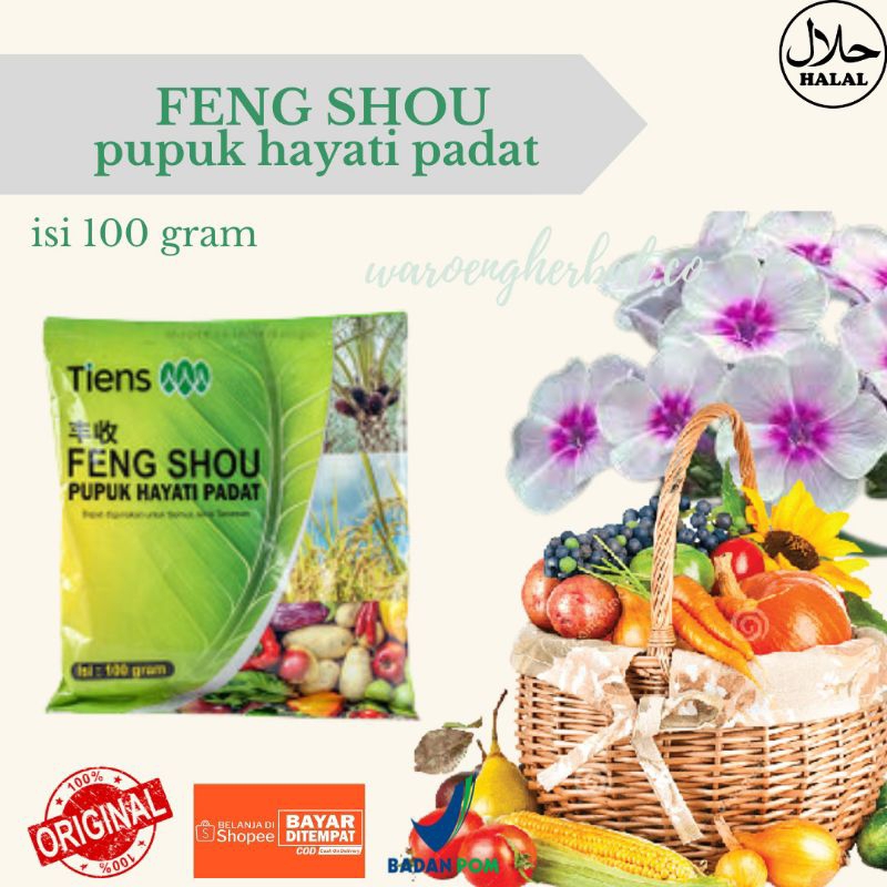 Jual Pupuk Feng Shou Tiens Original Pupuk Hayati Padat Shopee Indonesia