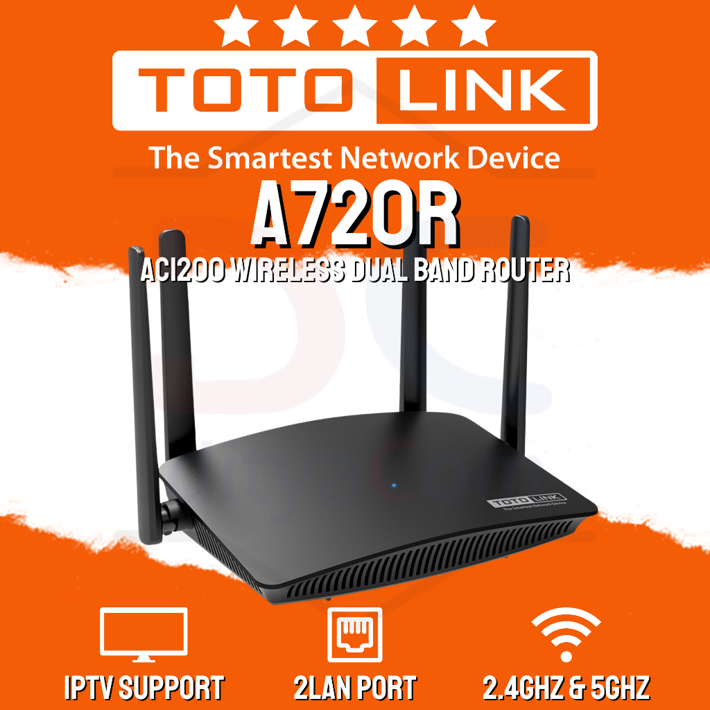 Jual TOTOLINK A720R AC1200 WIRELESS DUAL BAND ROUTER Shopee Indonesia