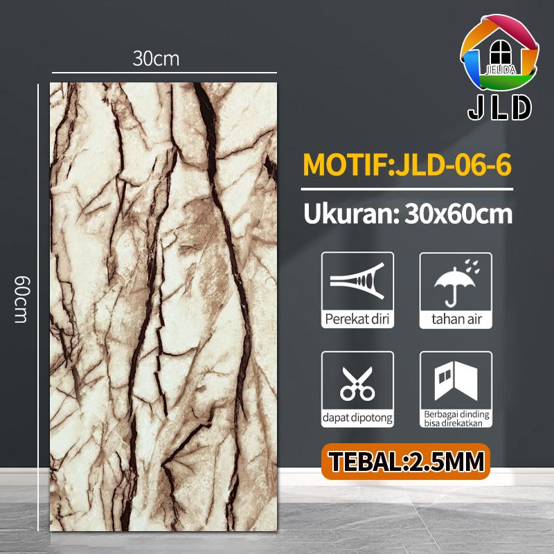 Jual Jielida Wallpaper Dinding Vinyl Marble X Cm Lantai Vinyl