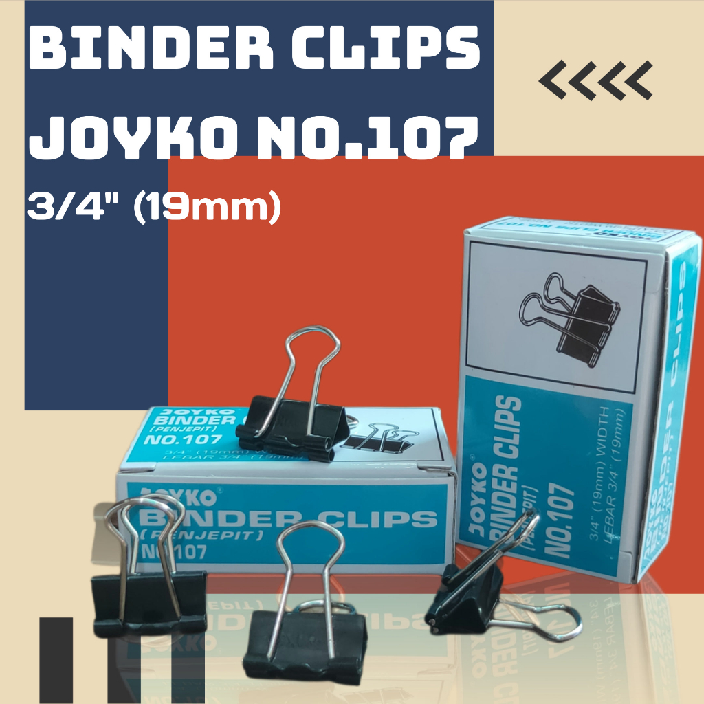 Jual Binder Clips Joyko No Penjepit Kertas Klip Kertas Shopee