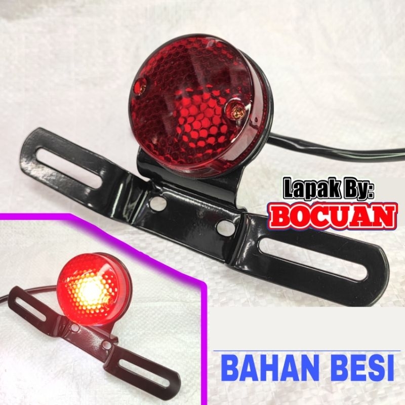 Jual Lampu Stop Japs Bulat Polos Stop Motor Custom Japstyle Chopper