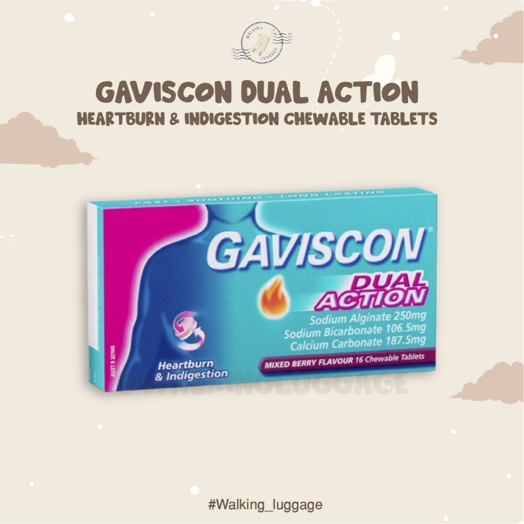 Jual Gaviscon Dual Action Chewable Tablets Shopee Indonesia