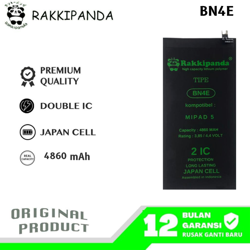 Jual Rakkipanda Bn E Mi Pad Batre Batrai Baterai Shopee Indonesia