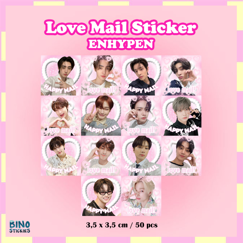 Jual 50 PCS LOVE MAIL STICKER ALA SELLKOR FOR KPOP FREEBIES NCT DREAM