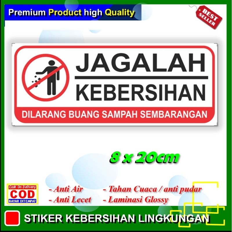 Jual Stiker New Jagalah Kebersihan Sticker Ketertiban Keamanan