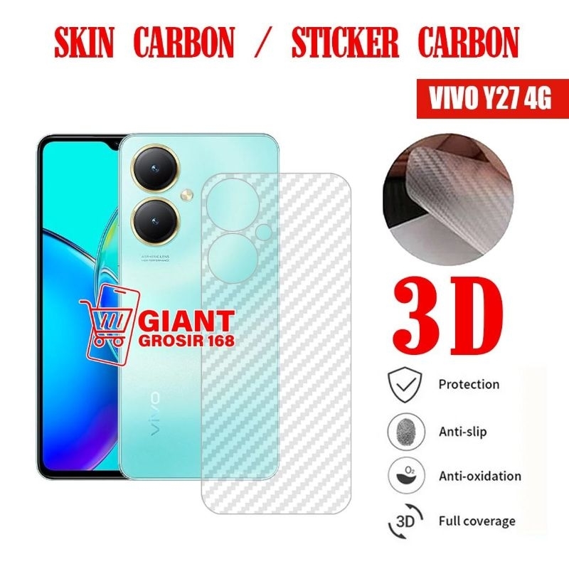 Jual Vivo Y G Skin Carbon D Antigores Belakang Skin Carbon Vivo Y