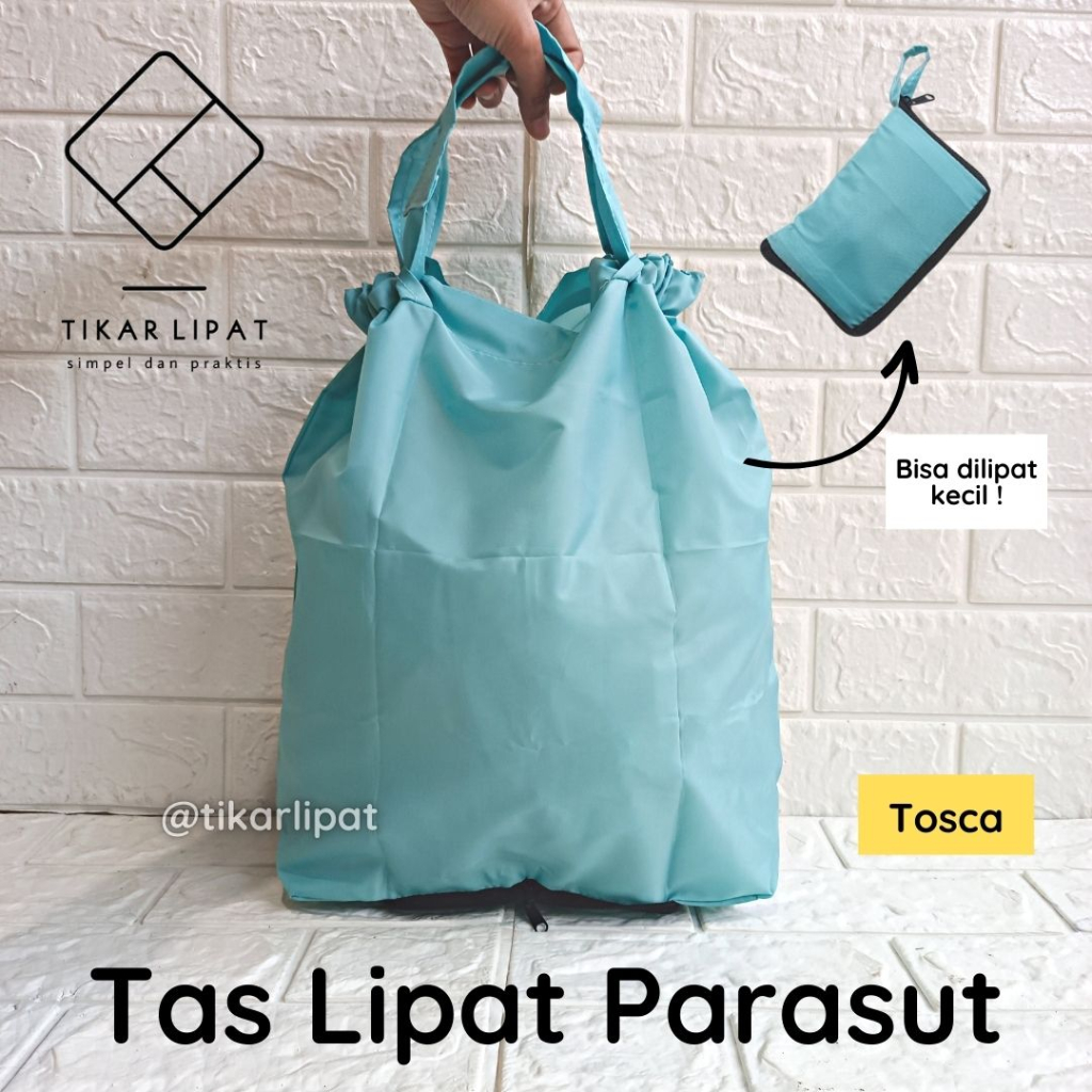 Jual Tas Lipat Waterproof Mini Tote Bag Belanja Parasut Shopee Indonesia