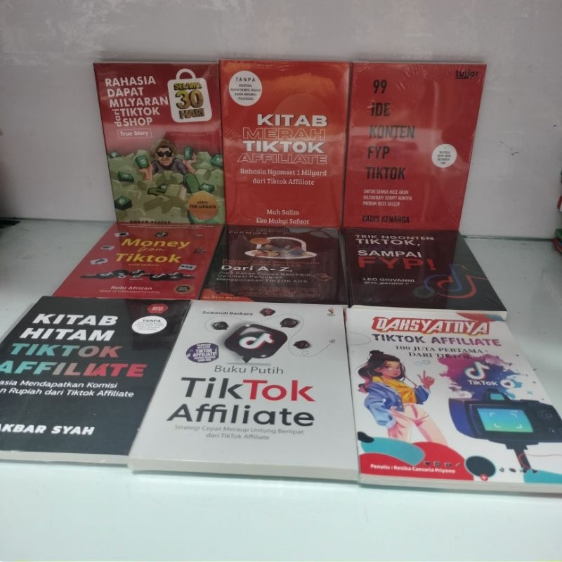 Jual Paket 9 Buku Tiktok Shopee Indonesia